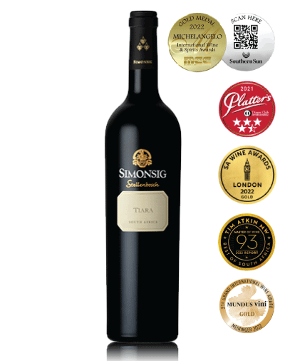 Simonsig Tiara  - Dry red Bordeaux-style blend (6 bottles) FREE DELIVERY